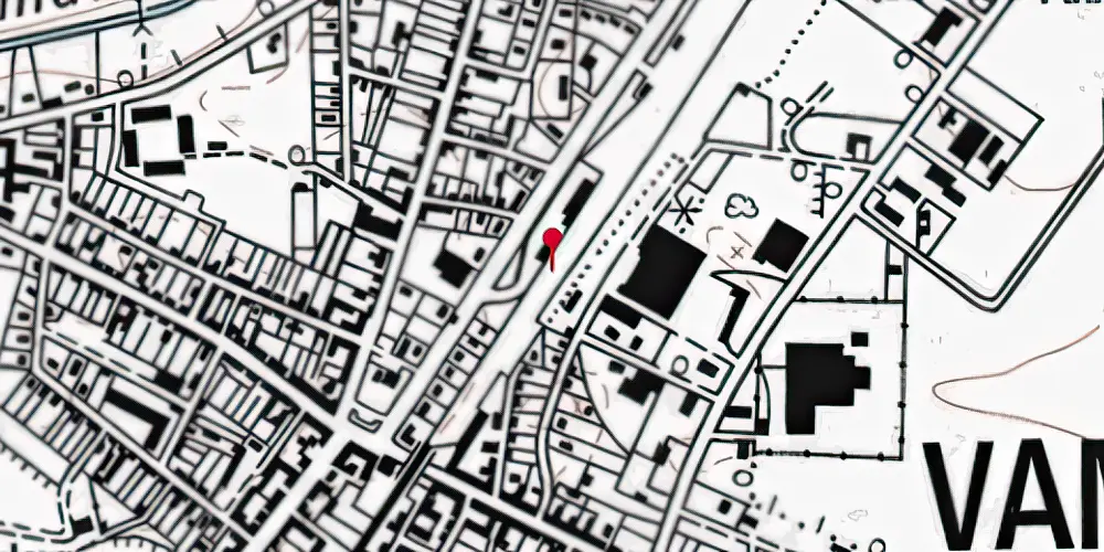 Historisk kort over Vamdrup Station [1911-1956]