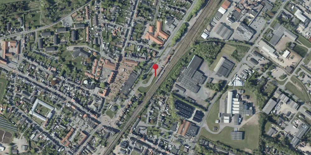 Historisk kort over Vamdrup Station [1911-1956]
