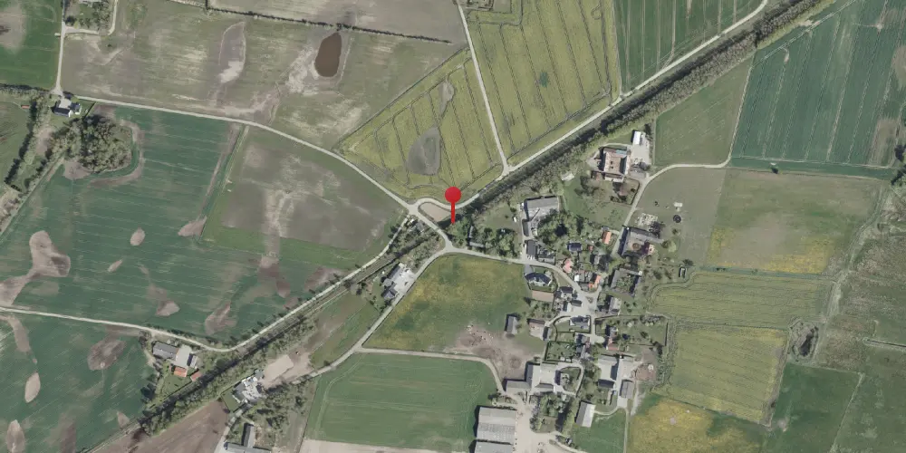 Historisk kort over Dagstrup Trinbræt