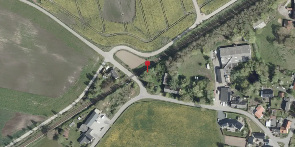 Historisk kort over Dagstrup Trinbræt
