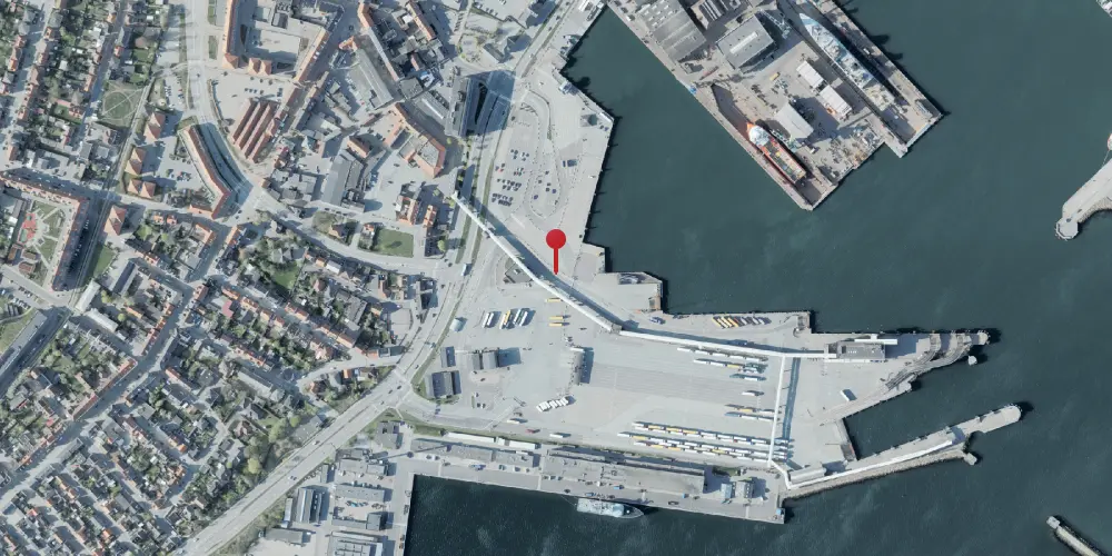 Historisk kort over Frederikshavn Havnestation [1891-1960]