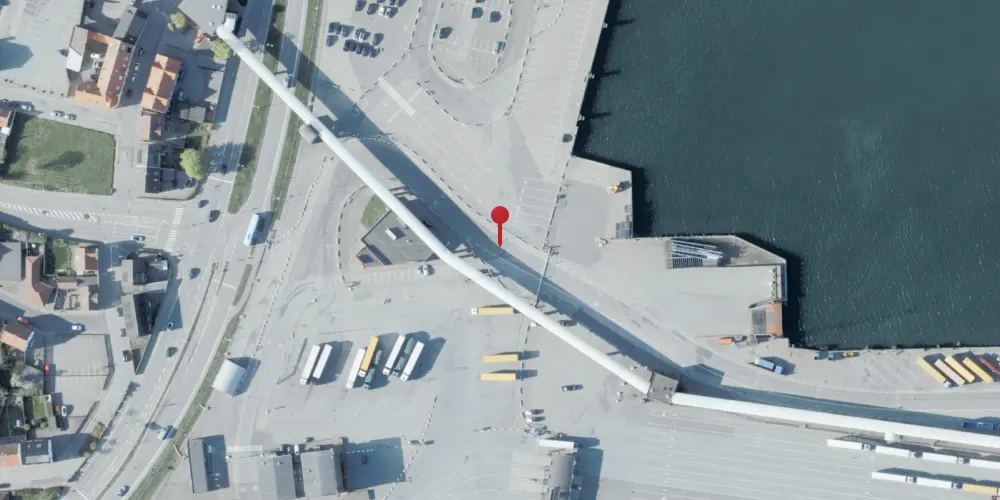 Historisk kort over Frederikshavn Havnestation [1960-1977]