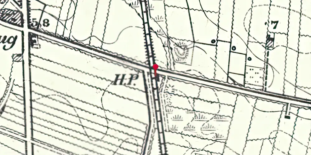 Historisk kort over Rejsby Station [1900-1962]