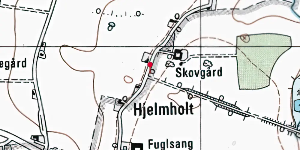 Historisk kort over Egholm Trinbræt Historisk kort over Egholm Trinbræt