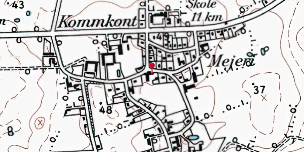 Historisk kort over Sønder Vilstrup Station Historisk kort over Sønder Vilstrup Station