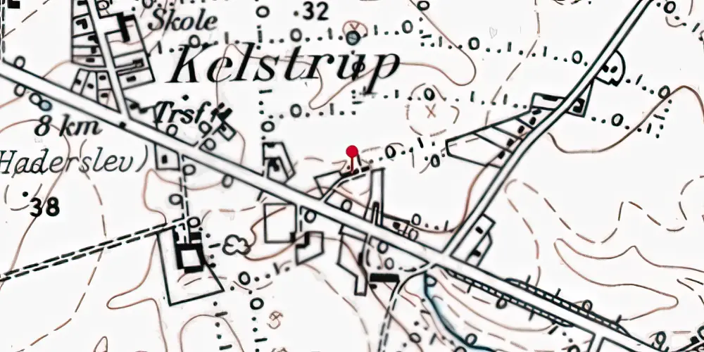 Historisk kort over Kelstrup Bad Station