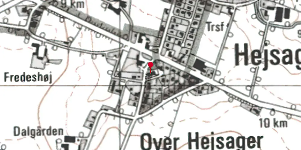 Historisk kort over Hejsager Station Historisk kort over Hejsager Station
