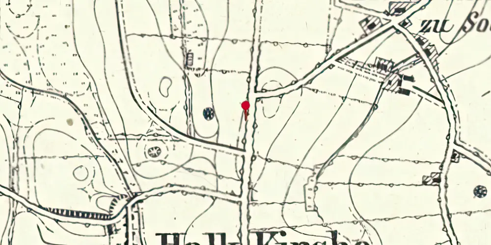 Historisk kort over Halk Station Historisk kort over Halk Station