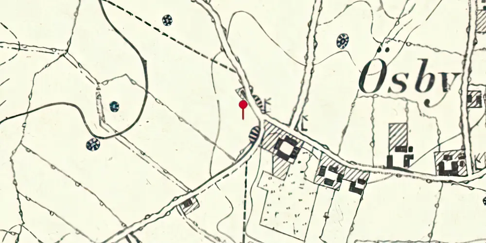 Historisk kort over Hyrup Station Historisk kort over Hyrup Station