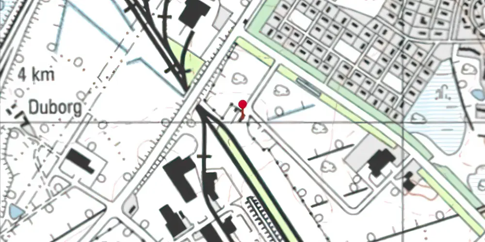 Historisk kort over Padborg Kombiterminal Historisk kort over Padborg Kombiterminal