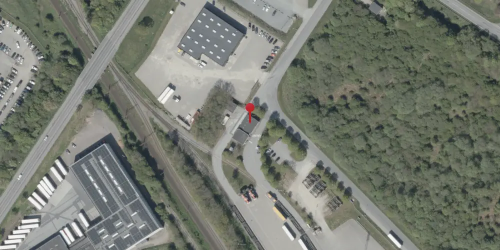 Historisk kort over Padborg Kombiterminal Historisk kort over Padborg Kombiterminal