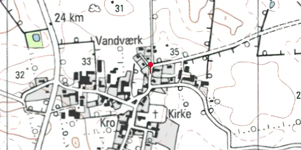 Historisk kort over Oksbøl (Als) Station Historisk kort over Oksbøl (Als) Station