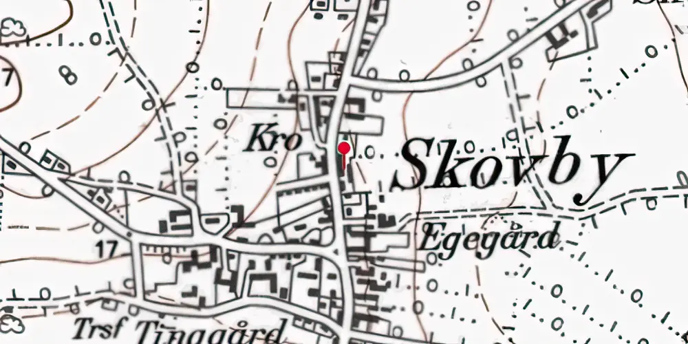 Historisk kort over Skovby (Als) Stationskro Historisk kort over Skovby (Als) Stationskro