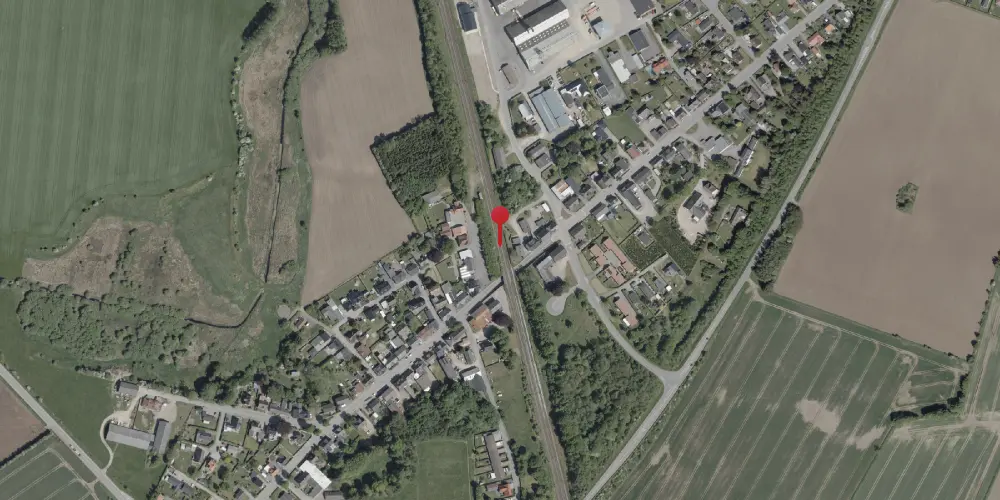 Historisk kort over Sommersted Teknisk Station Historisk kort over Sommersted Teknisk Station