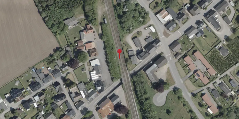 Historisk kort over Sommersted Teknisk Station Historisk kort over Sommersted Teknisk Station