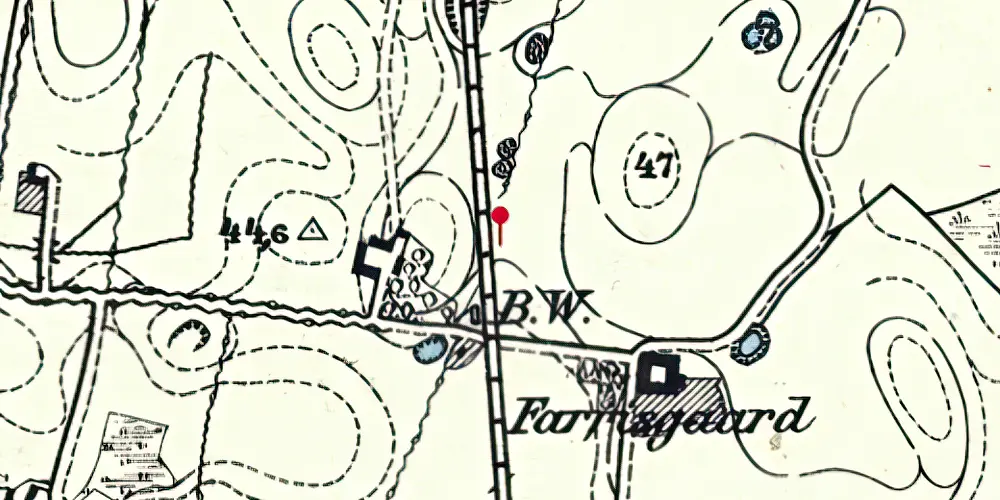 Historisk kort over Farris Teknisk Station Historisk kort over Farris Teknisk Station