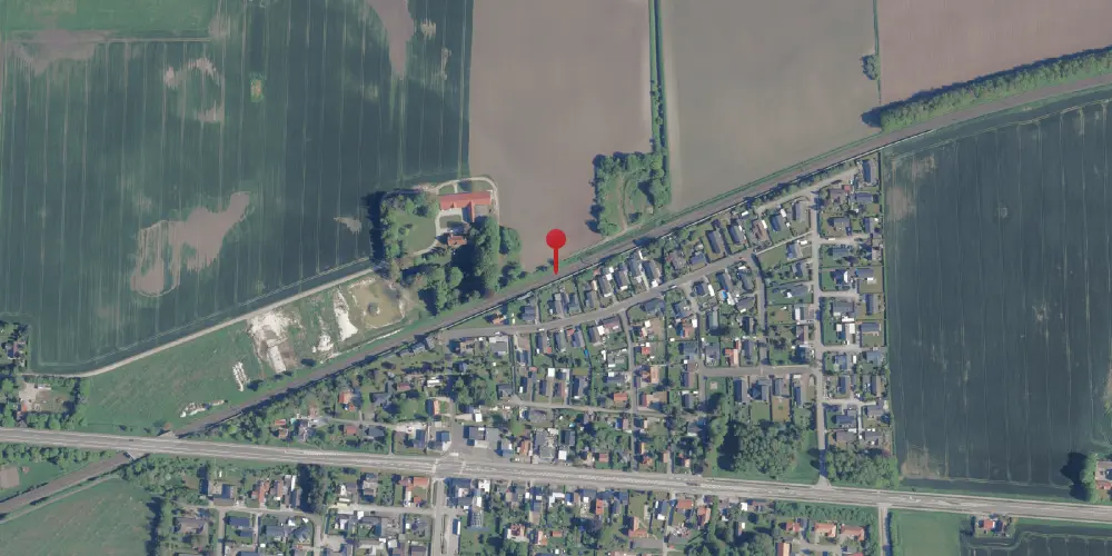 Historisk kort over Fjenneslev Teknisk Station Historisk kort over Fjenneslev Teknisk Station