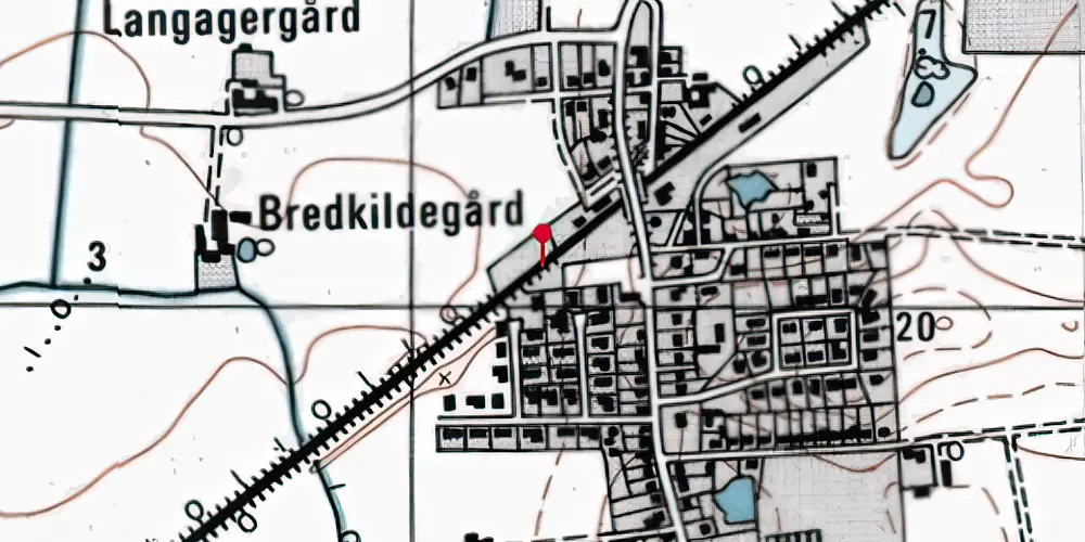 Historisk kort over Forlev Teknisk Station Historisk kort over Forlev Teknisk Station