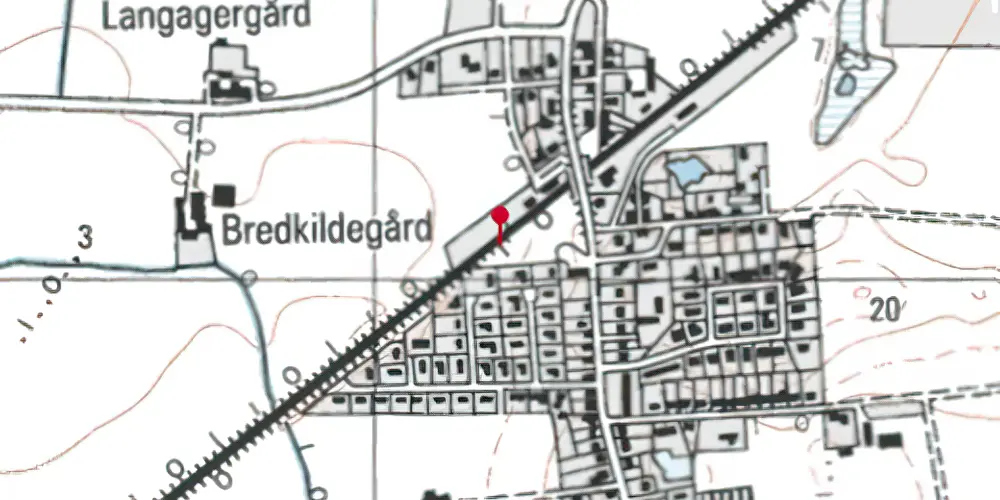 Historisk kort over Forlev Teknisk Station Historisk kort over Forlev Teknisk Station