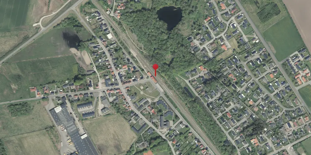 Historisk kort over Fårup Teknisk Station