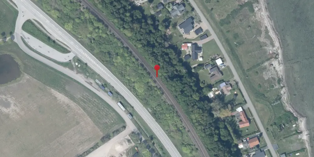 Historisk kort over Masnedø Teknisk Station