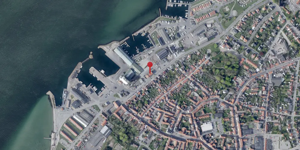 Historisk kort over Rudkøbing Station