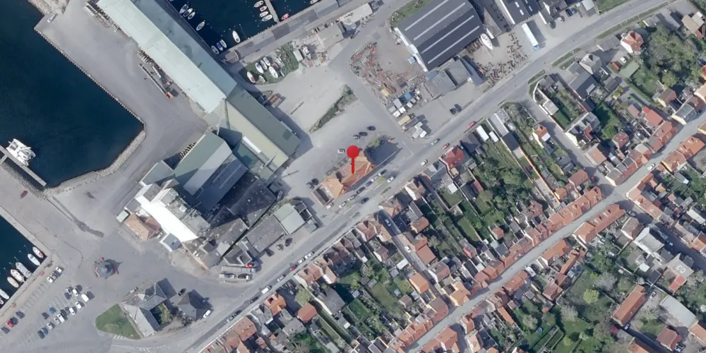 Historisk kort over Rudkøbing Station