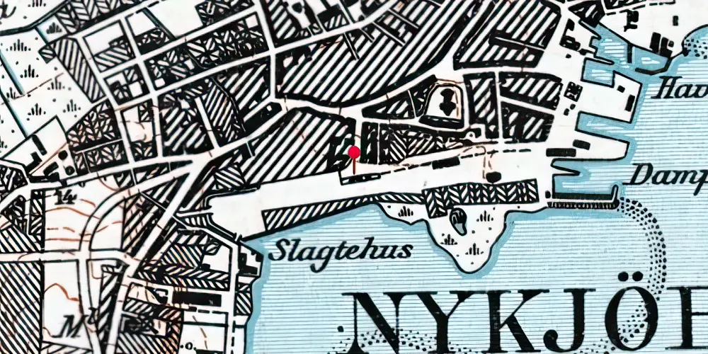 Historisk kort over Nykøbing Mors Station Historisk kort over Nykøbing Mors Station
