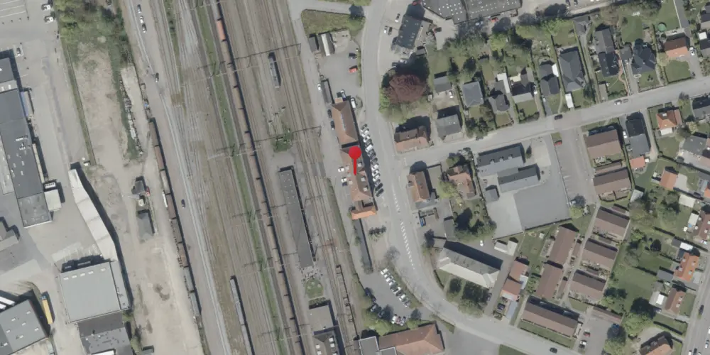 Historisk kort over Padborg Tørsbølbanen Station