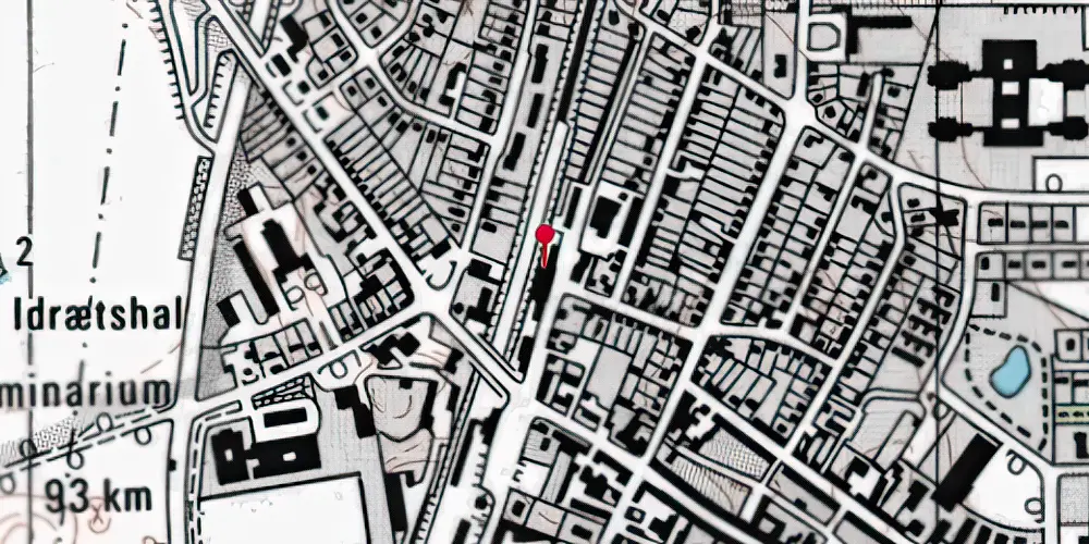 Historisk kort over Vordingborg Station [1870-1937]