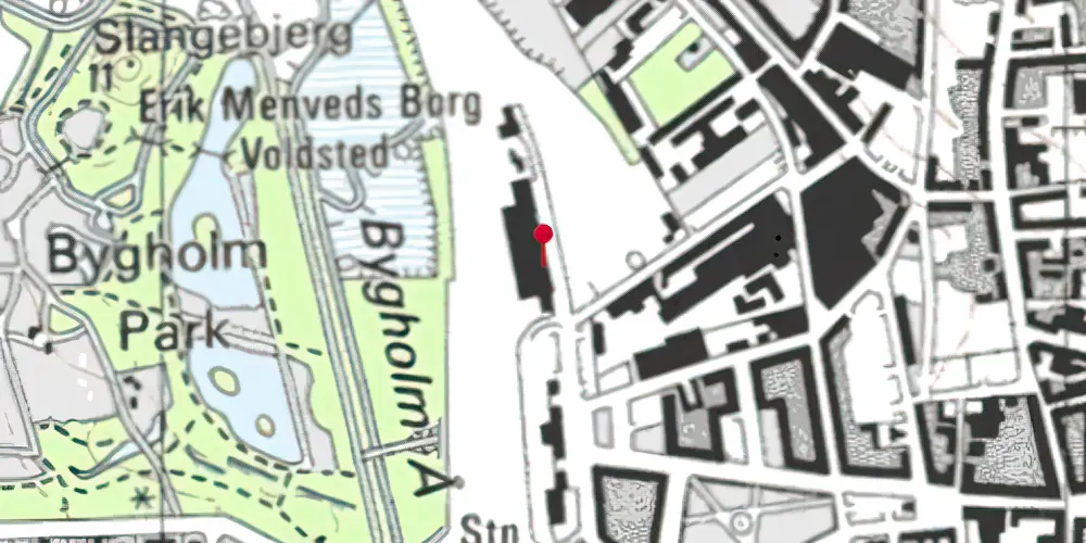 Historisk kort over Horsens Godsbanegård Historisk kort over Horsens Godsbanegård