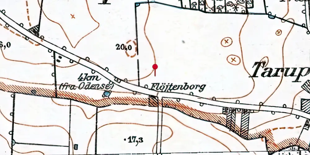 Historisk kort over Tarup Center Letbanestation Historisk kort over Tarup Center Letbanestation