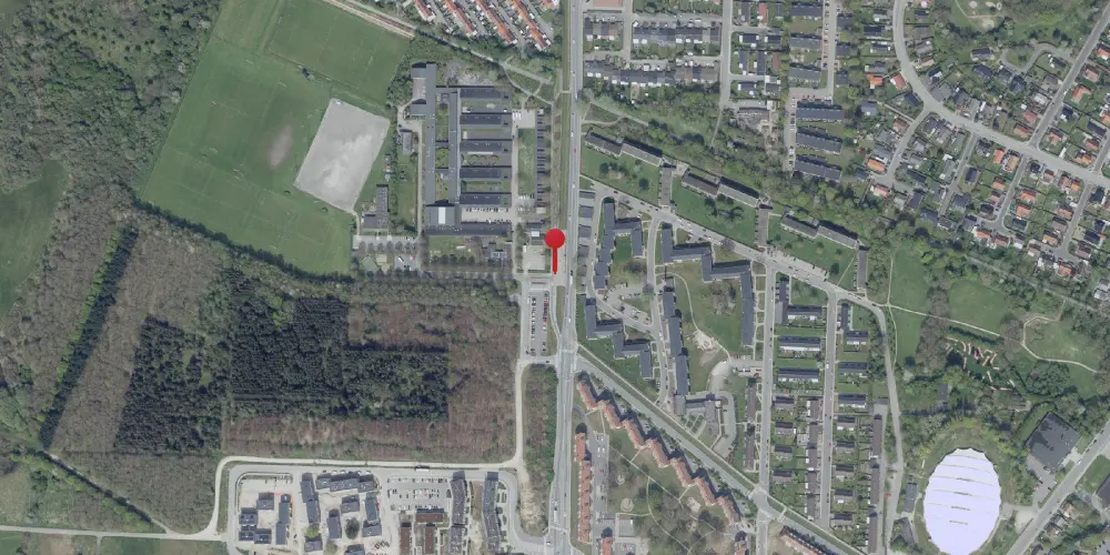 Historisk kort over Højstrup Letbanestation Historisk kort over Højstrup Letbanestation