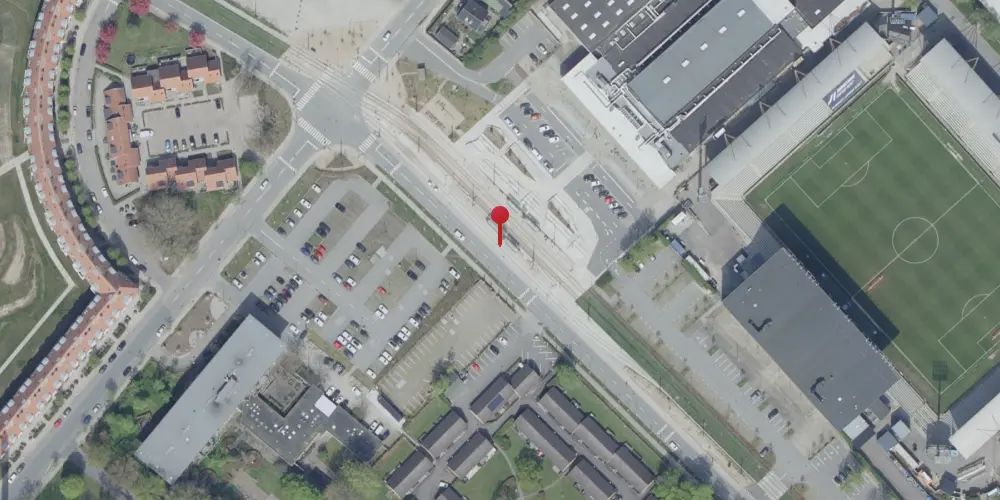 Historisk kort over Idrætsparken Letbanestation Historisk kort over Idrætsparken Letbanestation