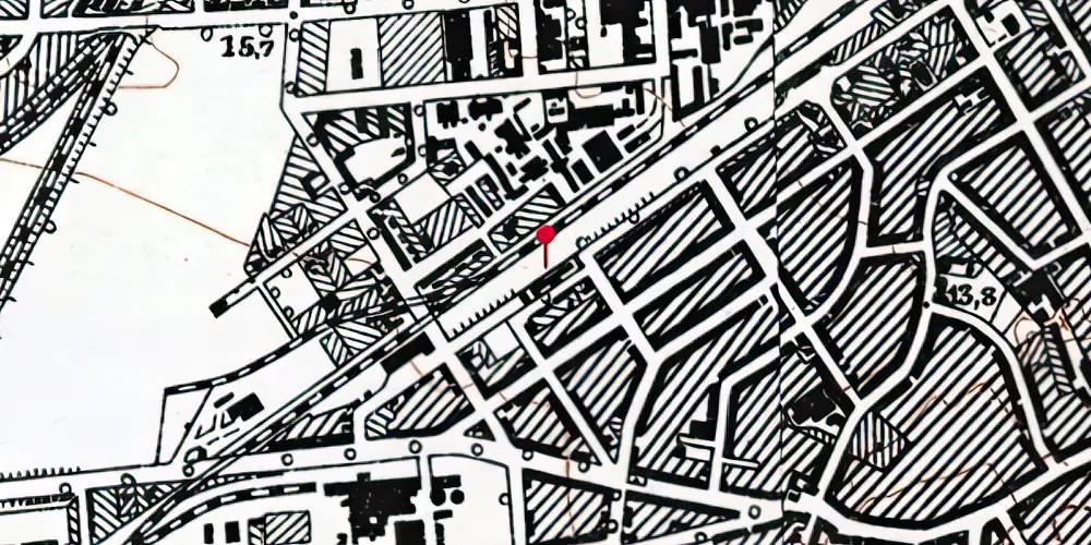 Historisk kort over Vestre Stationsvej Letbanestation Historisk kort over Vestre Stationsvej Letbanestation