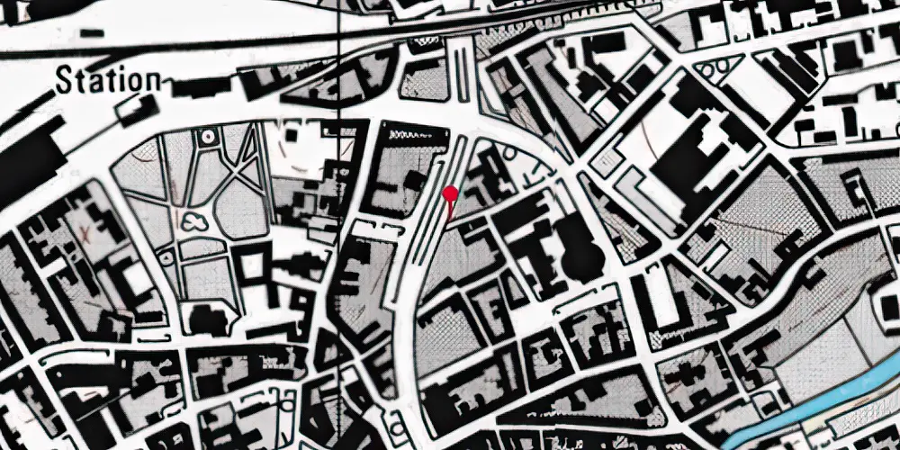 Historisk kort over Odeon Letbanestation Historisk kort over Odeon Letbanestation