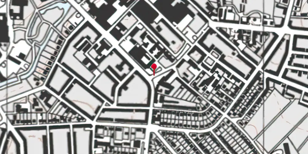 Historisk kort over Benedikts Plads Letbanestation Historisk kort over Benedikts Plads Letbanestation