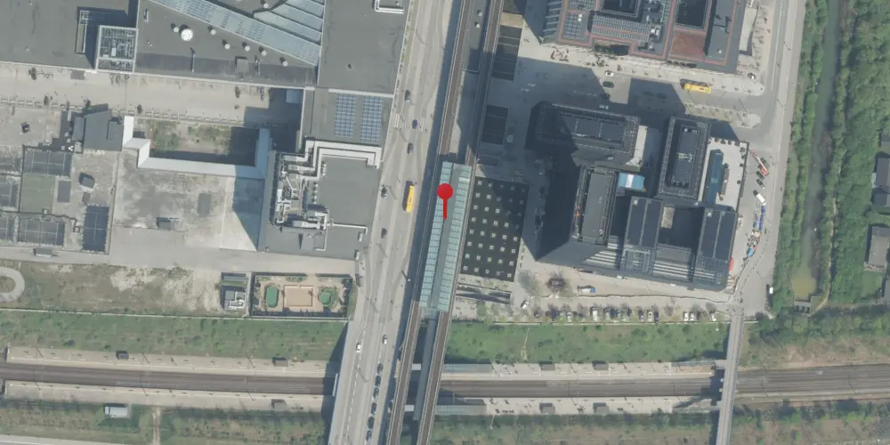 Historisk kort over Ørestad Metrostation Historisk kort over Ørestad Metrostation