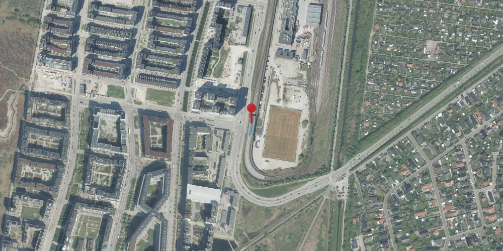 Historisk kort over Vestamager Metrostation Historisk kort over Vestamager Metrostation