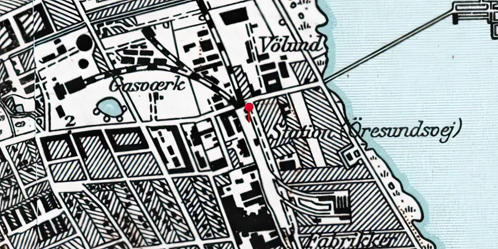 Historisk kort over Øresund Metrostation Historisk kort over Øresund Metrostation