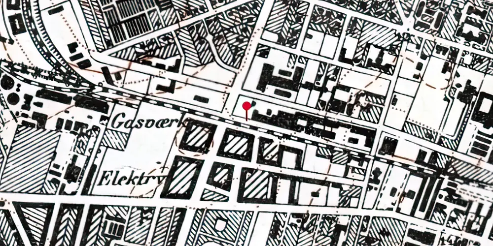Historisk kort over Lindevang Metrostation Historisk kort over Lindevang Metrostation