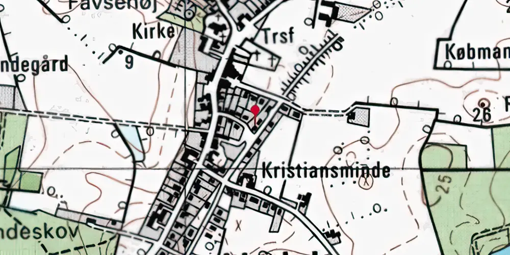 Historisk kort over Lindelse Station Historisk kort over Lindelse Station