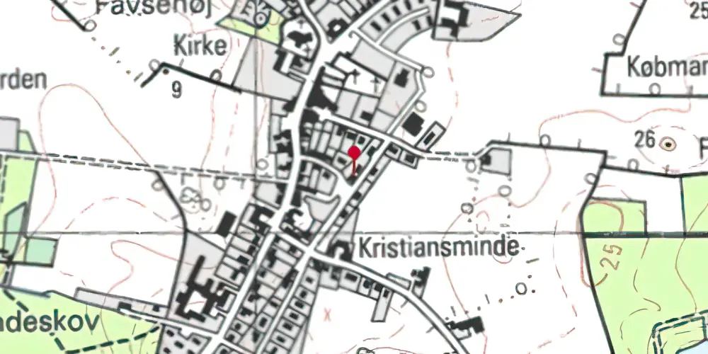 Historisk kort over Lindelse Station Historisk kort over Lindelse Station