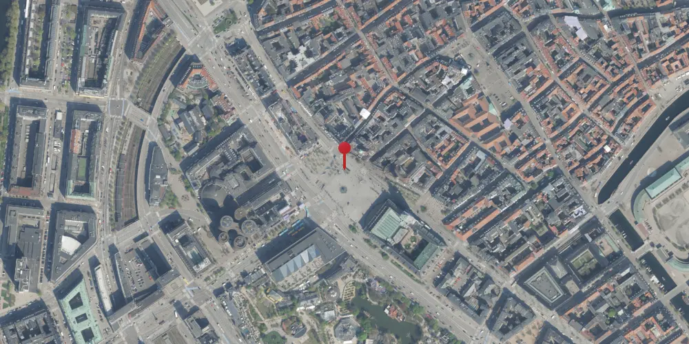 Historisk kort over Rådhuspladsen Metrostation