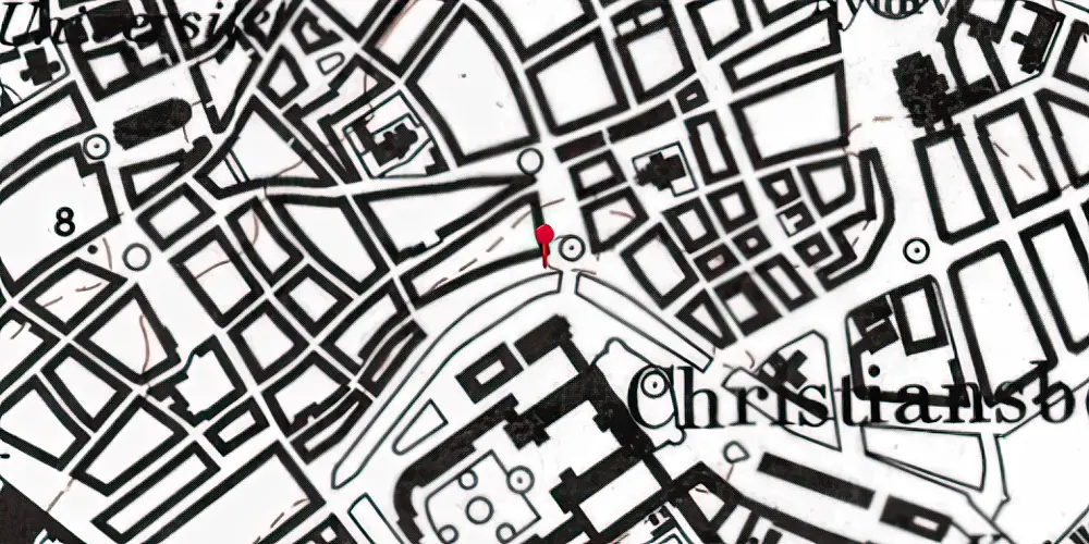 Historisk kort over Gammel Strand Metrostation Historisk kort over Gammel Strand Metrostation