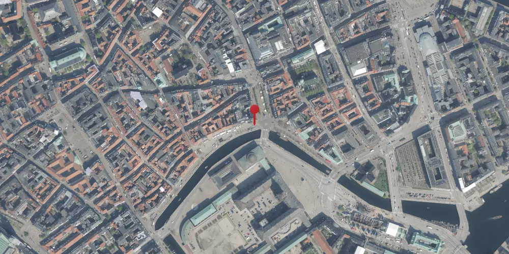 Historisk kort over Gammel Strand Metrostation Historisk kort over Gammel Strand Metrostation
