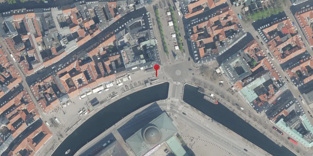 Historisk kort over Gammel Strand Metrostation Historisk kort over Gammel Strand Metrostation