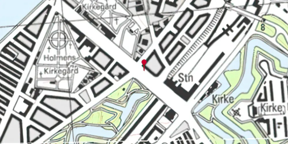 Historisk kort over Østerport Metrostation Historisk kort over Østerport Metrostation