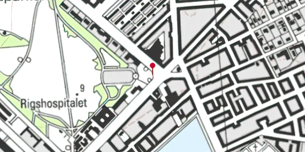 Historisk kort over Trianglen Metrostation Historisk kort over Trianglen Metrostation