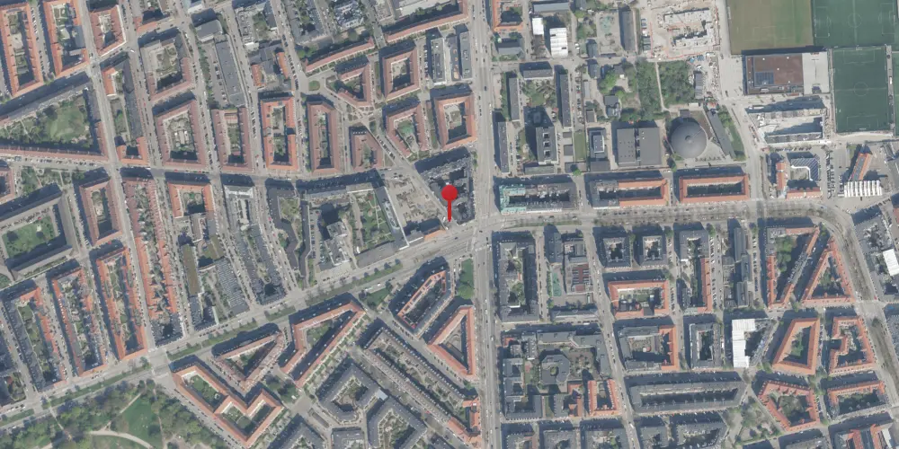 Historisk kort over Poul Henningsens Plads Metrostation Historisk kort over Poul Henningsens Plads Metrostation